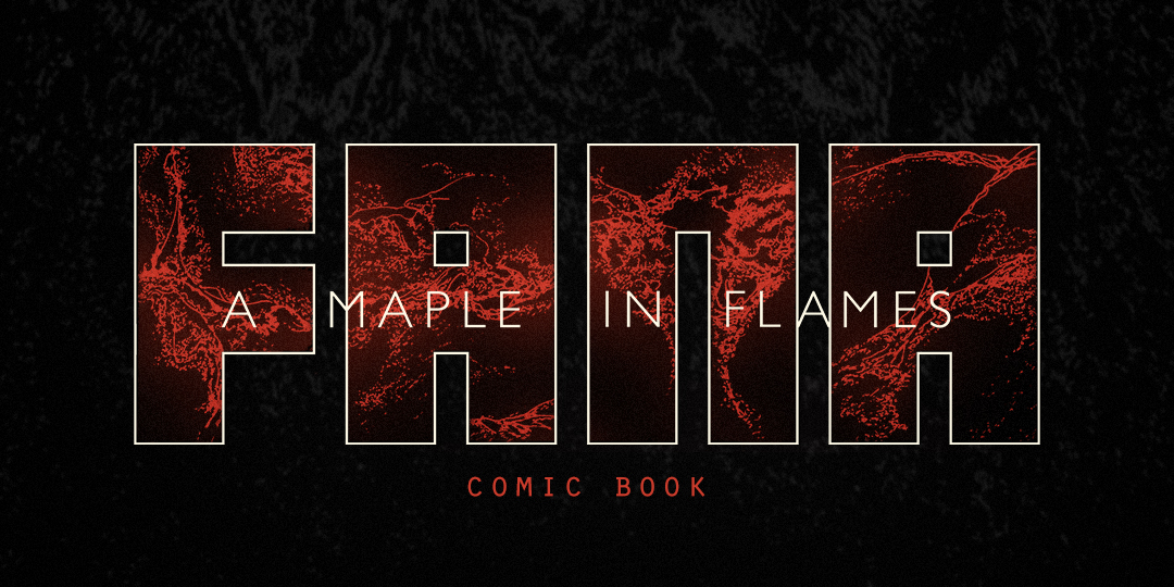 Comic Book, A Maple in Flames, Rita Rahimi, RR, rrfana, FANA, Ramin Rahimi, ریتا رحیمی،