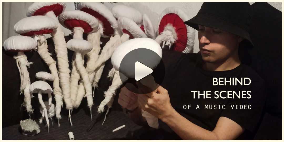 a behind the scenes video of Rita working on a music video project.