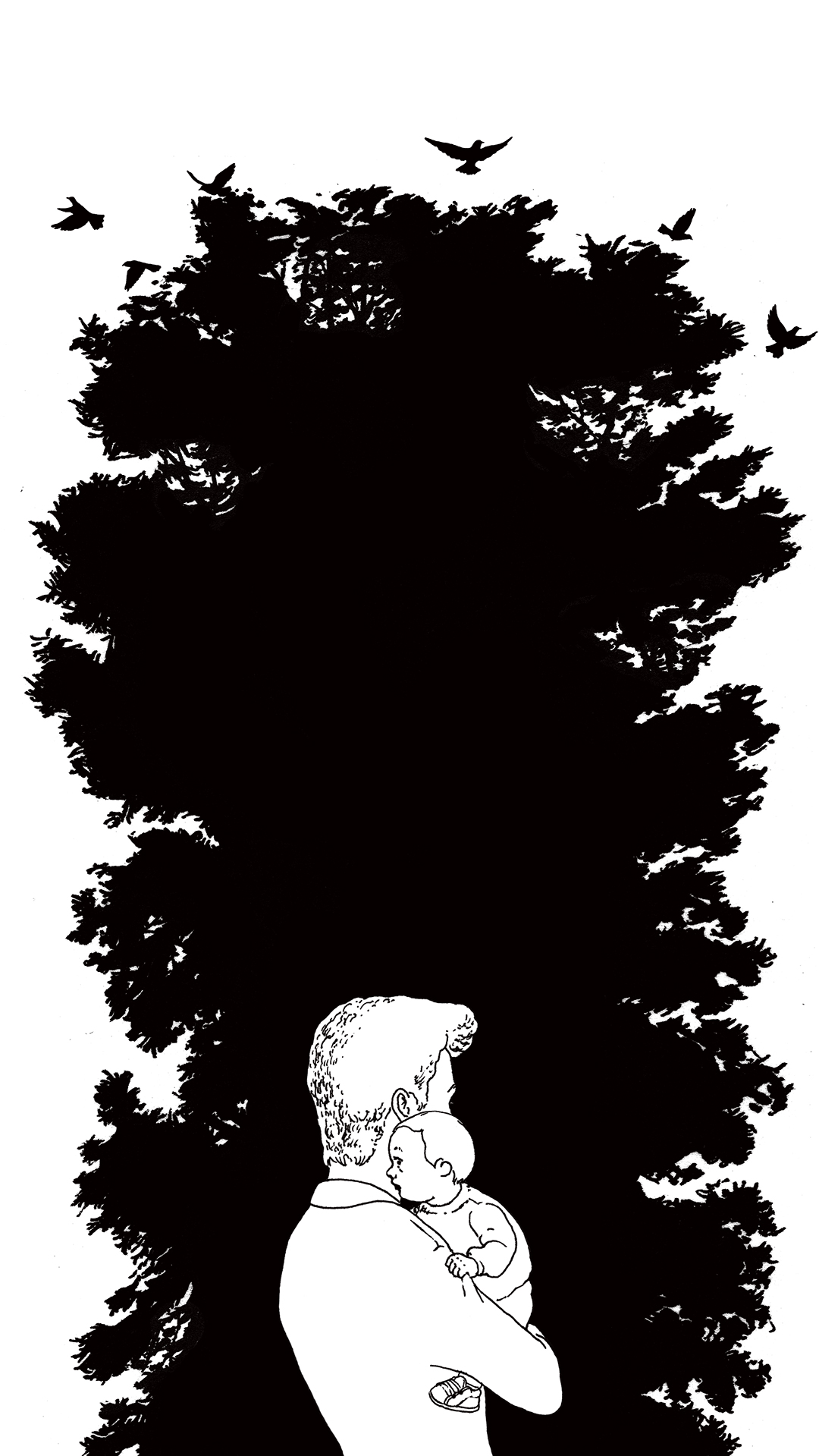 a page from FANA, original comic series, hand drawn illustration, ink on paper, 2d art, autobiography, FANA, rrfana, rr, Rita Rahimi, Ramin Rahimi,  کتاب مصور فنا ، ریتا رحیمی ، رامین رحیمی 
