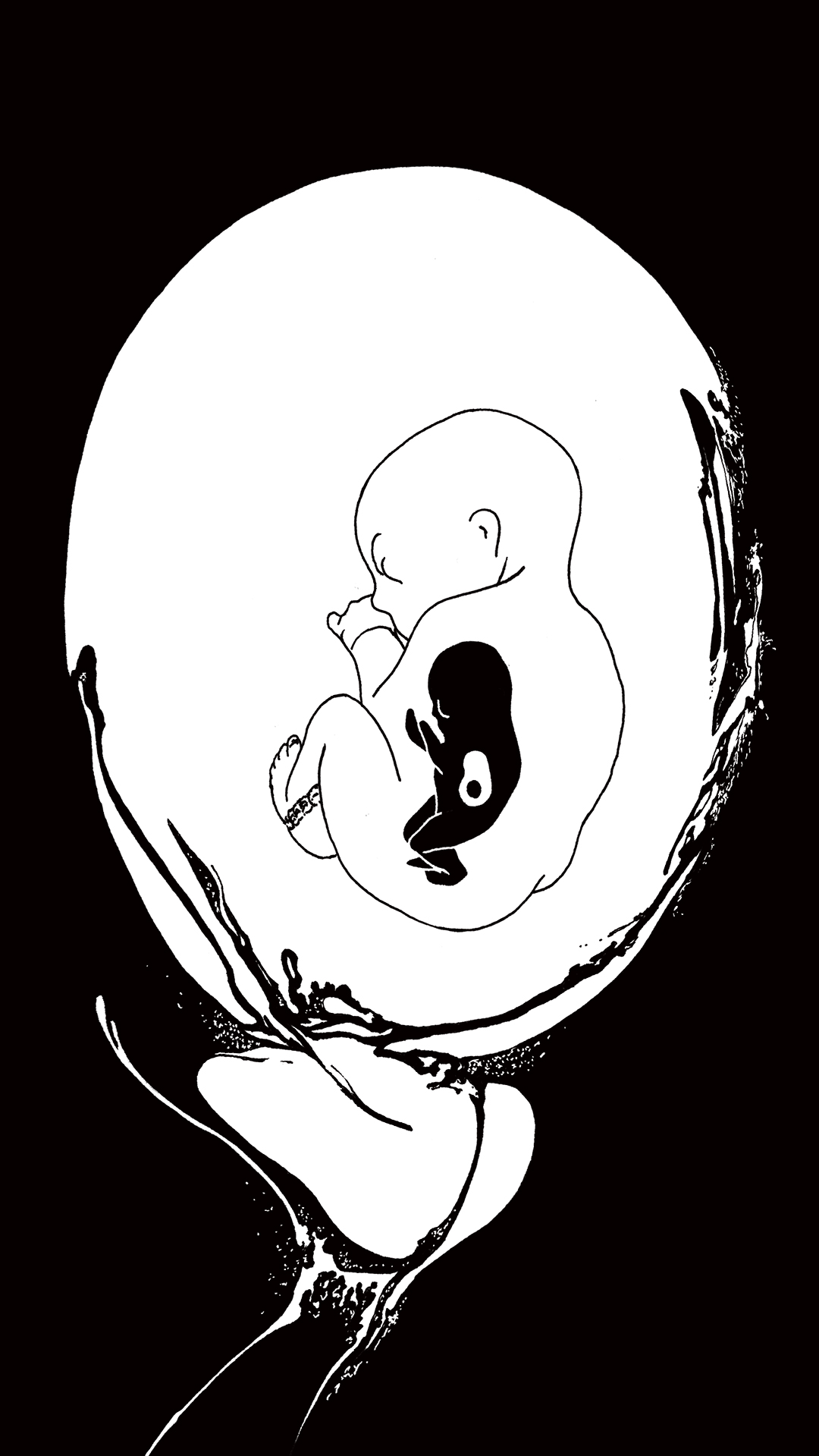 a page from FANA, original comic series, hand drawn illustration, ink on paper, 2d art, autobiography, FANA, rrfana, rr, Rita Rahimi, Ramin Rahimi,  کتاب مصور فنا ، ریتا رحیمی ، رامین رحیمی 
