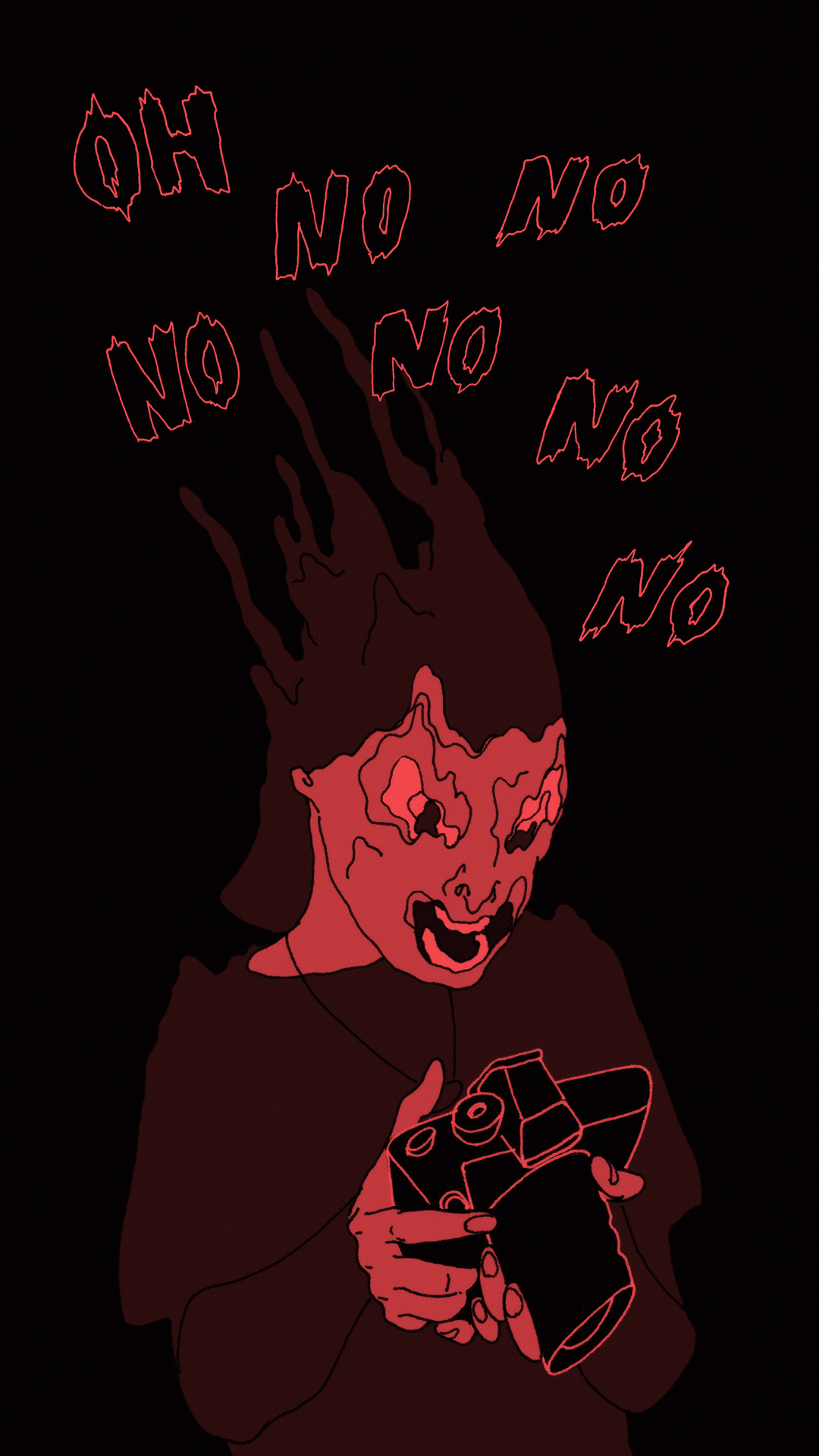 a page from FANA, original comic series, hand drawn illustration, ink on paper, 2d art, autobiography, FANA, rrfana, rr, Rita Rahimi, Ramin Rahimi,  کتاب مصور فنا ، ریتا رحیمی ، رامین رحیمی 
