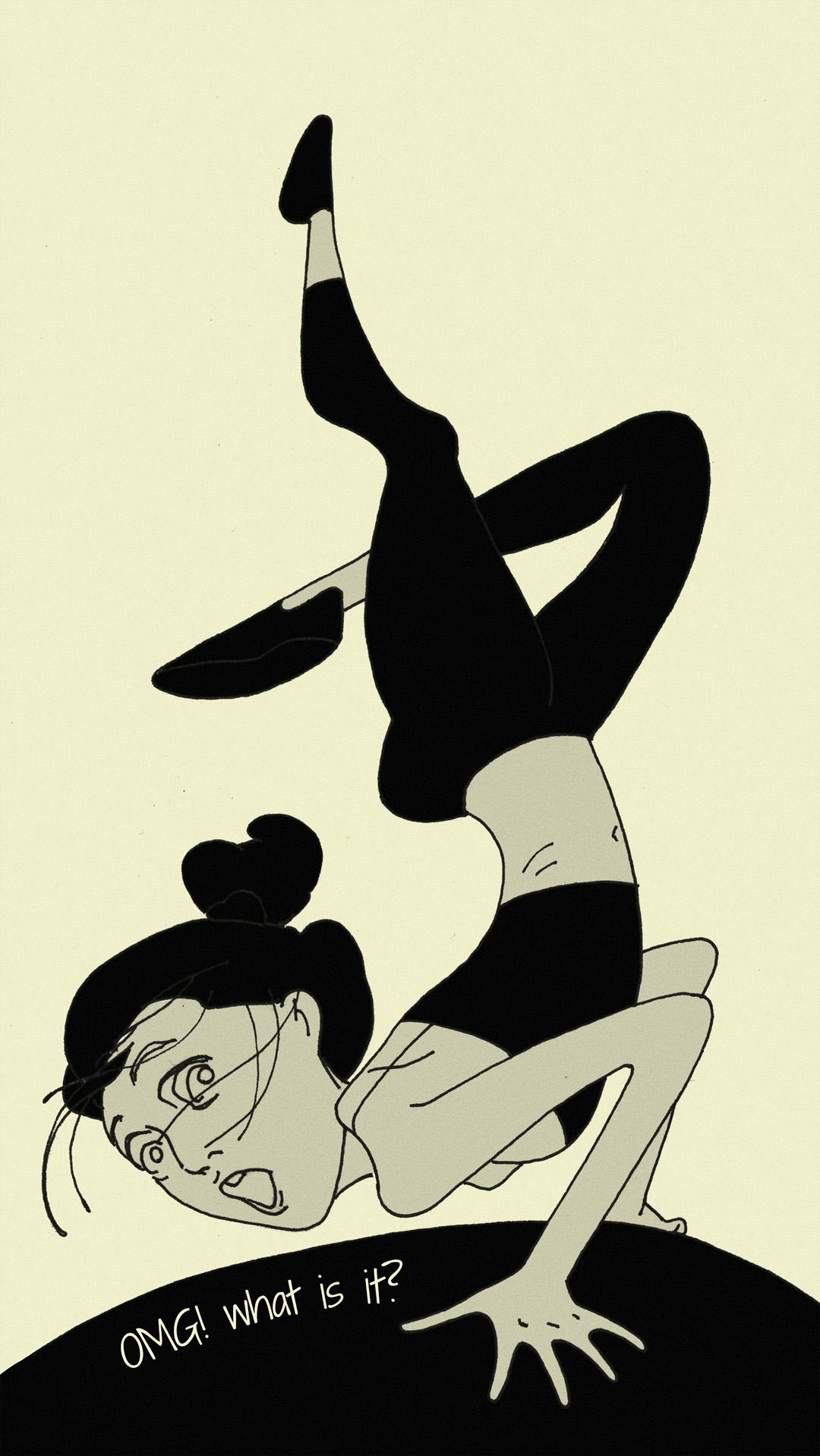 a page from FANA, original comic series, hand drawn illustration, ink on paper, 2d art, autobiography, FANA, rrfana, rr, Rita Rahimi, Ramin Rahimi,  کتاب مصور فنا ، ریتا رحیمی ، رامین رحیمی 
