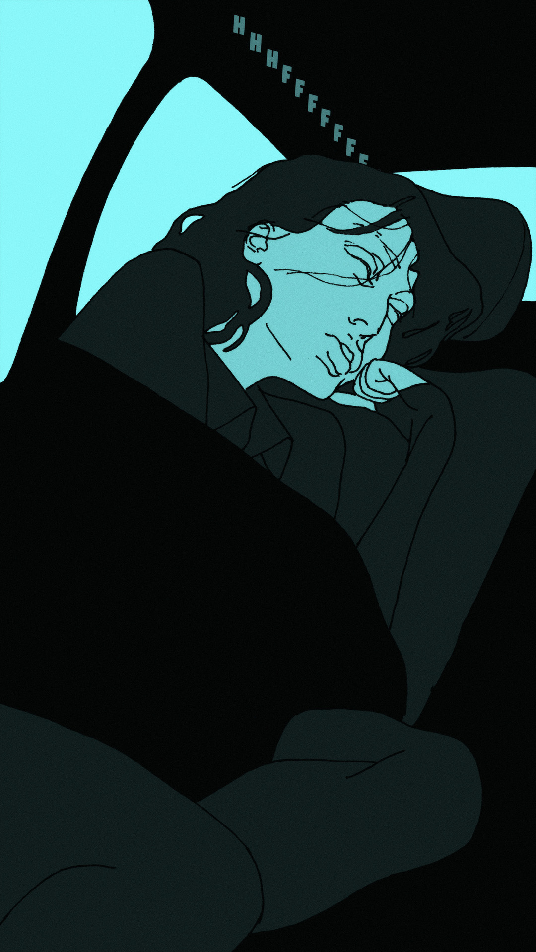 a page from FANA, original comic series, hand drawn illustration, ink on paper, 2d art, autobiography, FANA, rrfana, rr, Rita Rahimi, Ramin Rahimi,  کتاب مصور فنا ، ریتا رحیمی ، رامین رحیمی 
