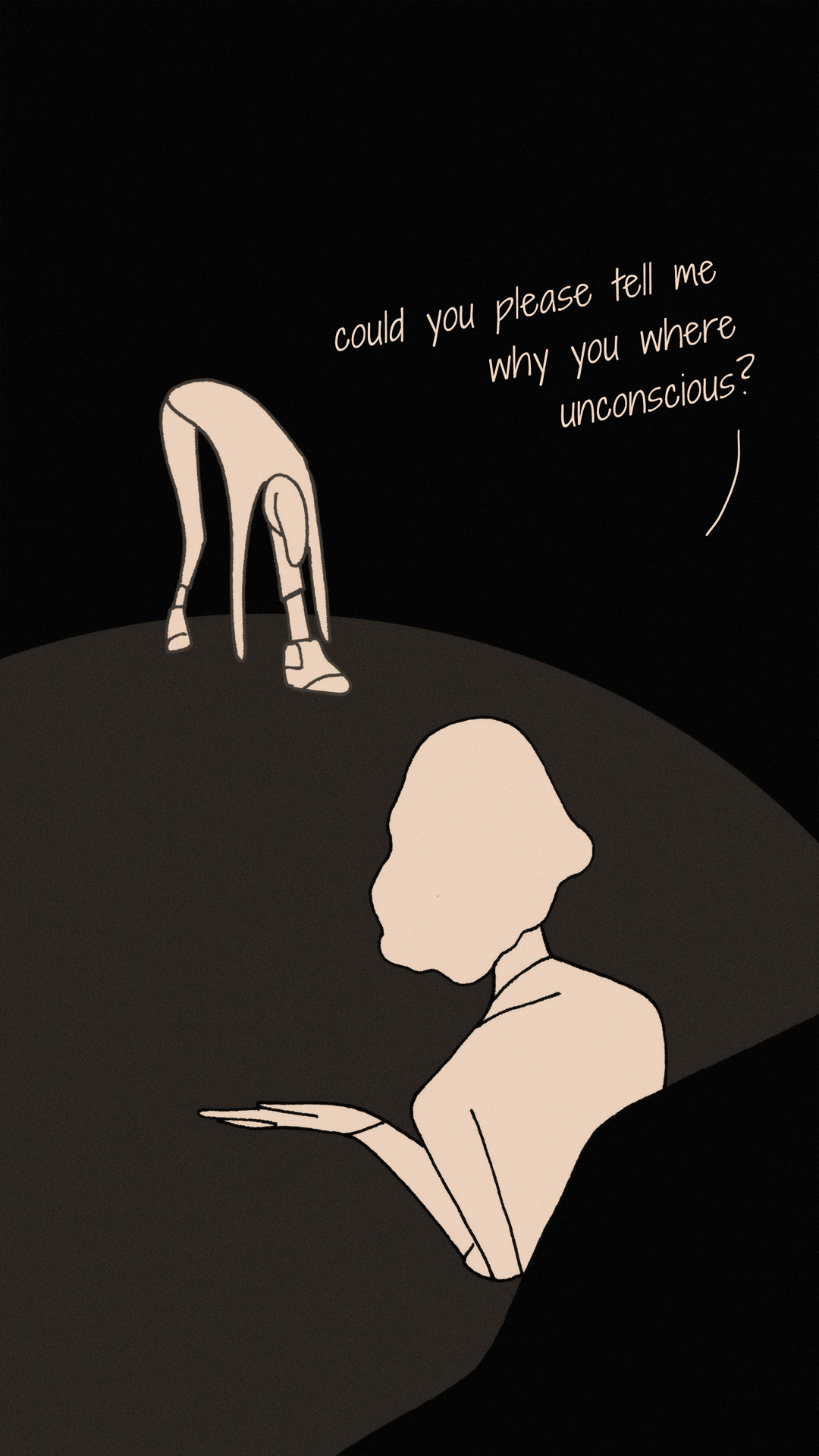 a page from FANA, original comic series, hand drawn illustration, ink on paper, 2d art, autobiography, FANA, rrfana, rr, Rita Rahimi, Ramin Rahimi,  کتاب مصور فنا ، ریتا رحیمی ، رامین رحیمی 
