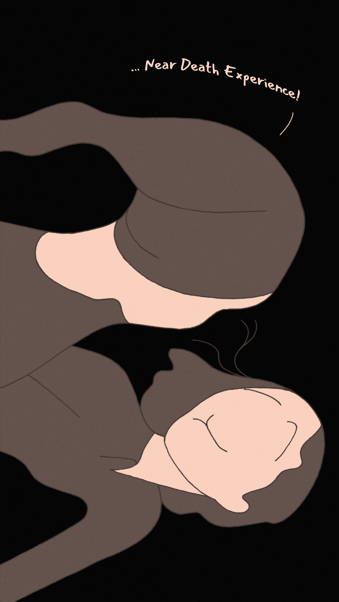 a page from FANA, original comic series, hand drawn illustration, ink on paper, 2d art, autobiography, FANA, rrfana, rr, Rita Rahimi, Ramin Rahimi,  کتاب مصور فنا ، ریتا رحیمی ، رامین رحیمی 
