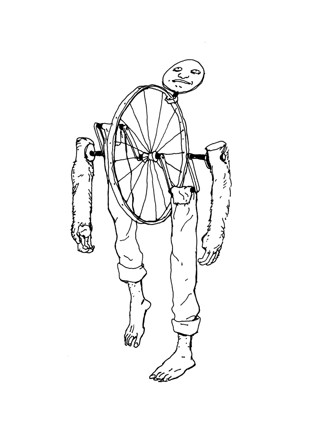 a page from GOON, original artist book, hand drawn illustration, ink on paper, 2d art, independent, FANA, rrfana, rr, Rita Rahimi , ریتا رحیمی ، Ramin Rahimi, کتاب مصور گون , رامین رحیمی