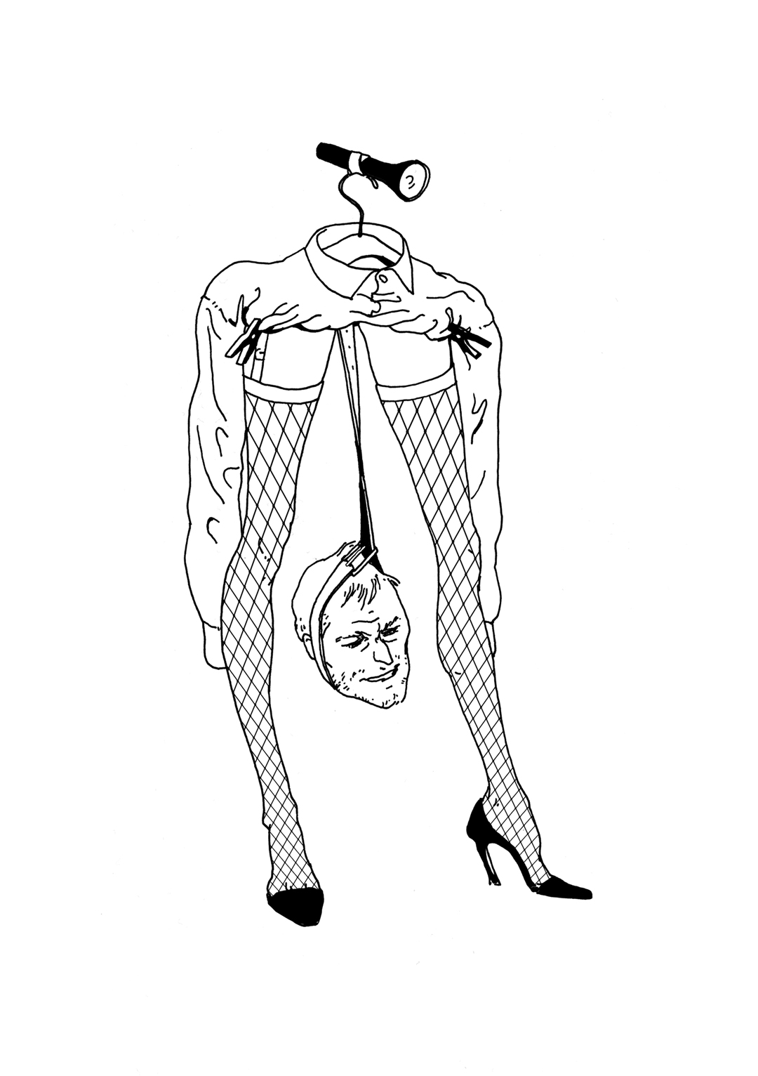 a page from GOON, original artist book, hand drawn illustration, ink on paper, 2d art, independent, FANA, rrfana, rr, Rita Rahimi , ریتا رحیمی ، Ramin Rahimi, کتاب مصور گون , رامین رحیمی