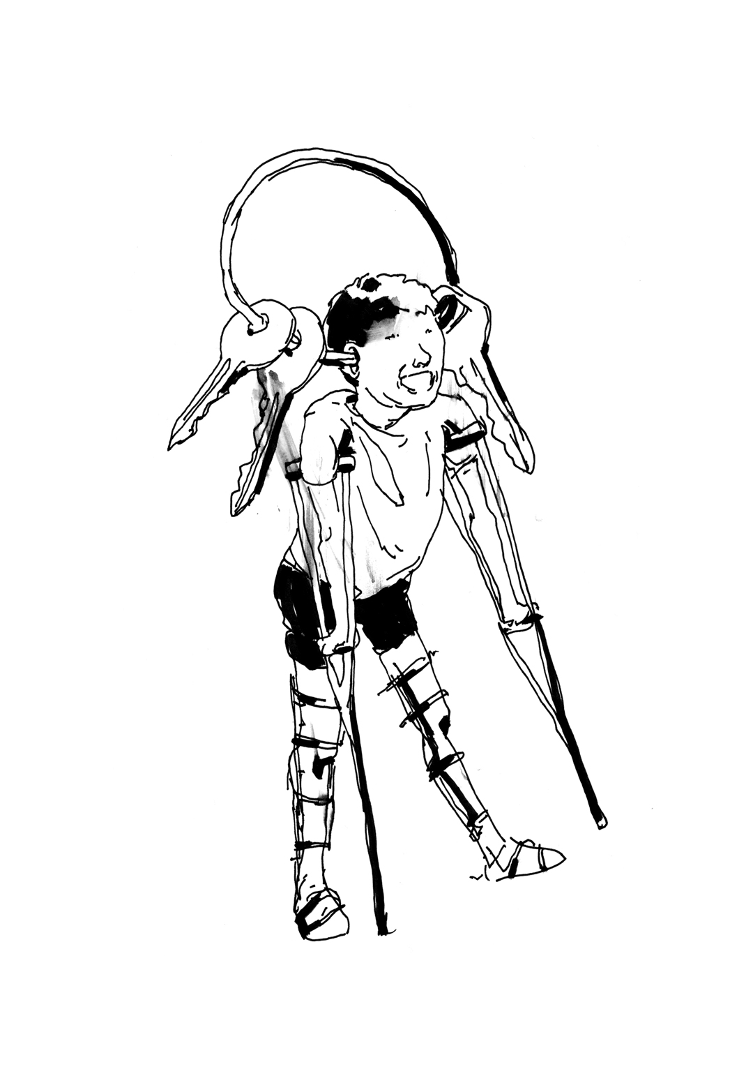 a page from GOON, original artist book, hand drawn illustration, ink on paper, 2d art, independent, FANA, rrfana, rr, Rita Rahimi , ریتا رحیمی ، Ramin Rahimi, کتاب مصور گون , رامین رحیمی