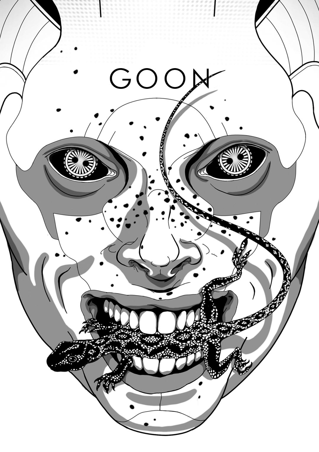 a page from GOON, original artist book, hand drawn illustration, ink on paper, 2d art, independent, FANA, rrfana, rr, Rita Rahimi , ریتا رحیمی ، Ramin Rahimi, کتاب مصور گون , رامین رحیمی